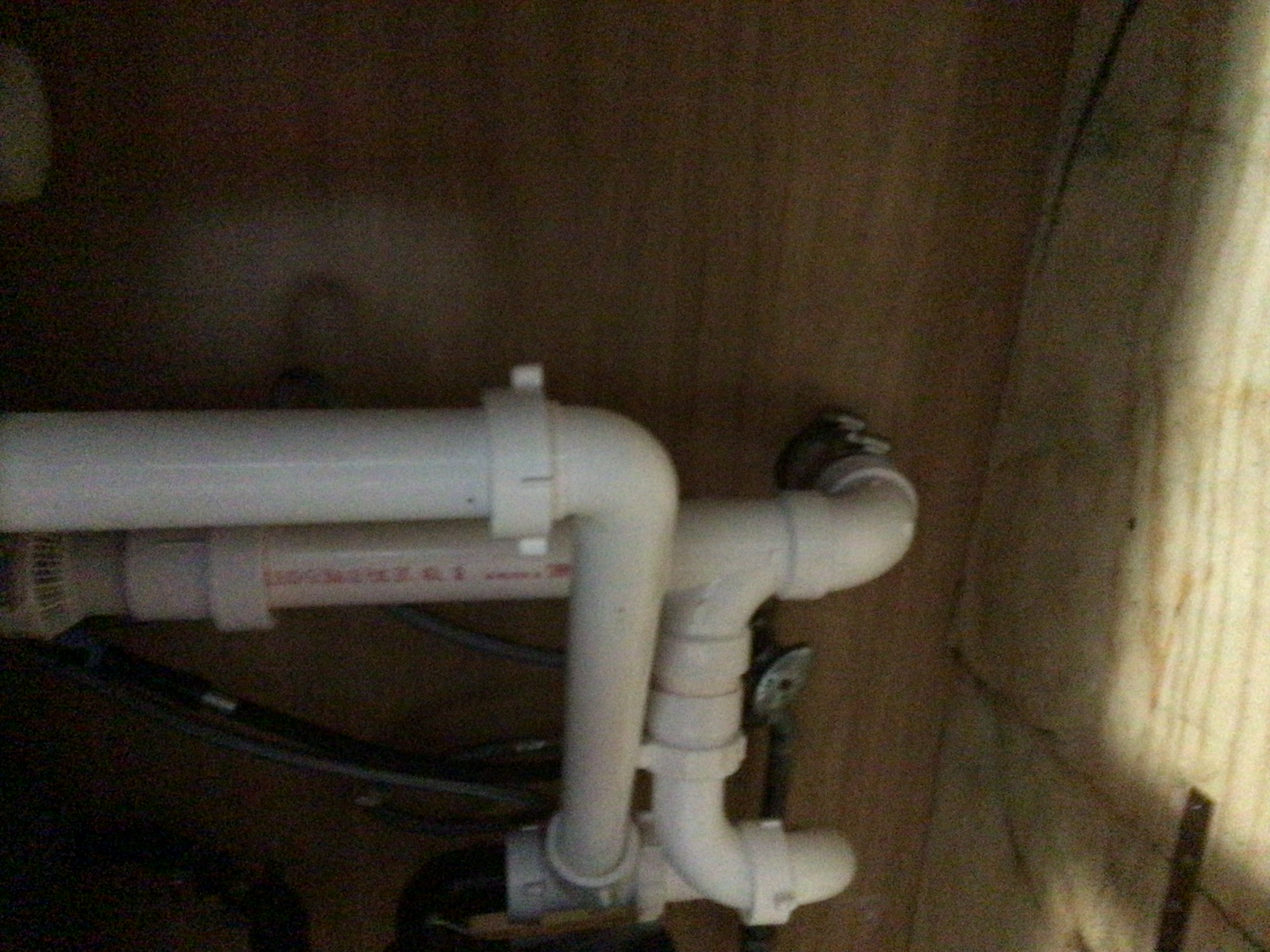 Clean under-sink PVC drain repair completed by Gray's Precision Plumbing - Elyria Ohio