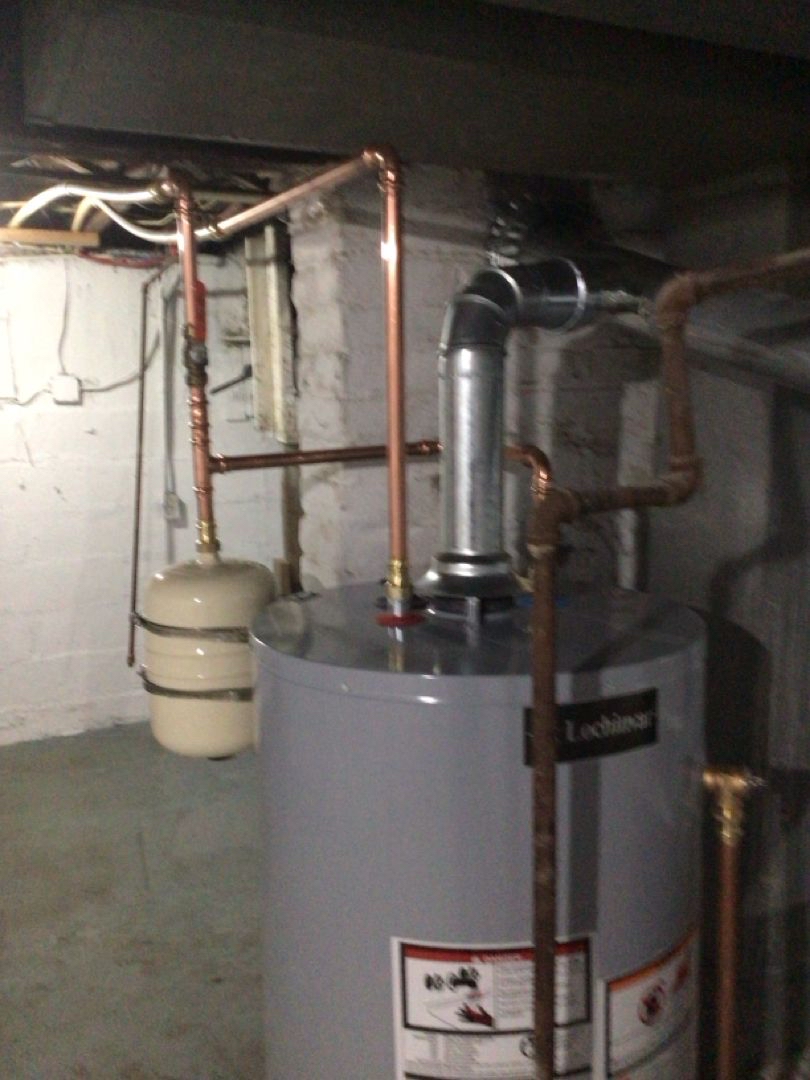 New Lochinvar water heater installed with copper pipes by Gray's Precision Plumbing - Elyria Ohio